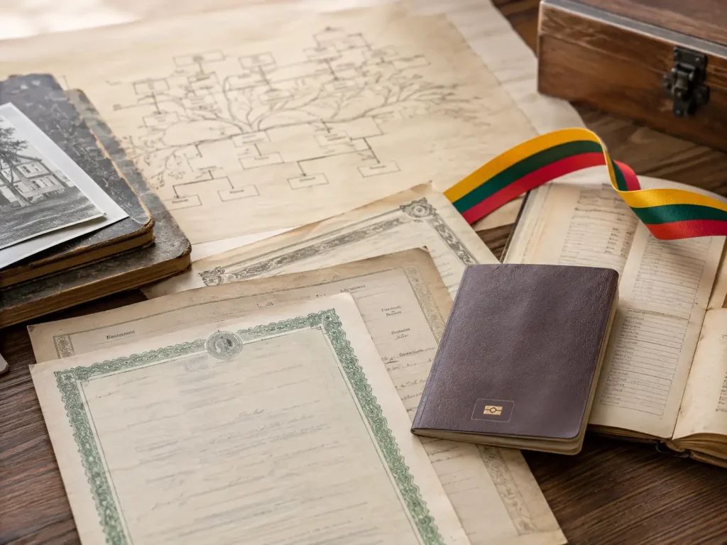 Lithuanian citizenship by descent through a grandparent with archive documents